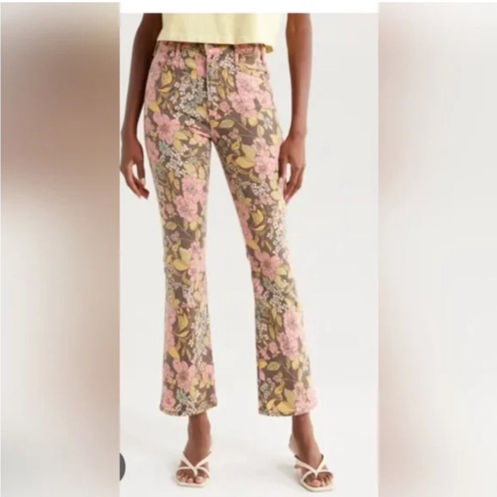 Mother The Hustler Ankle Floral Print Hustler Cats and Dogs Jeans size 26